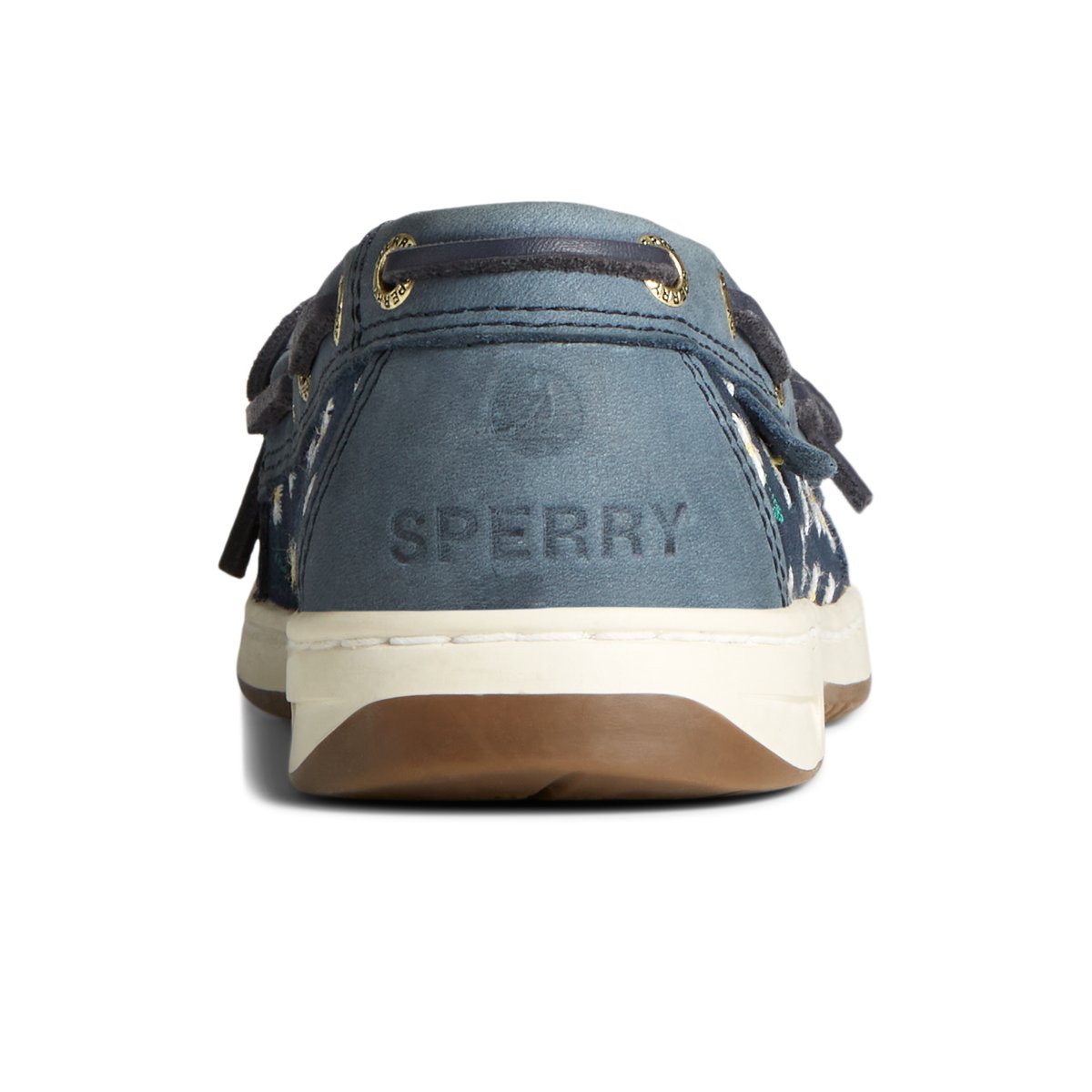 Navy Sperry Angelfish Floral Boat Shoe | ZYANCLT-54