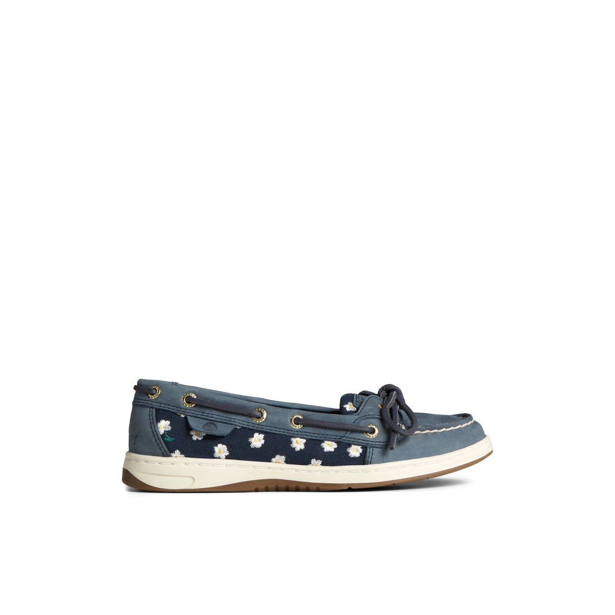 Navy Sperry Angelfish Floral Boat Shoe | ZYANCLT-54