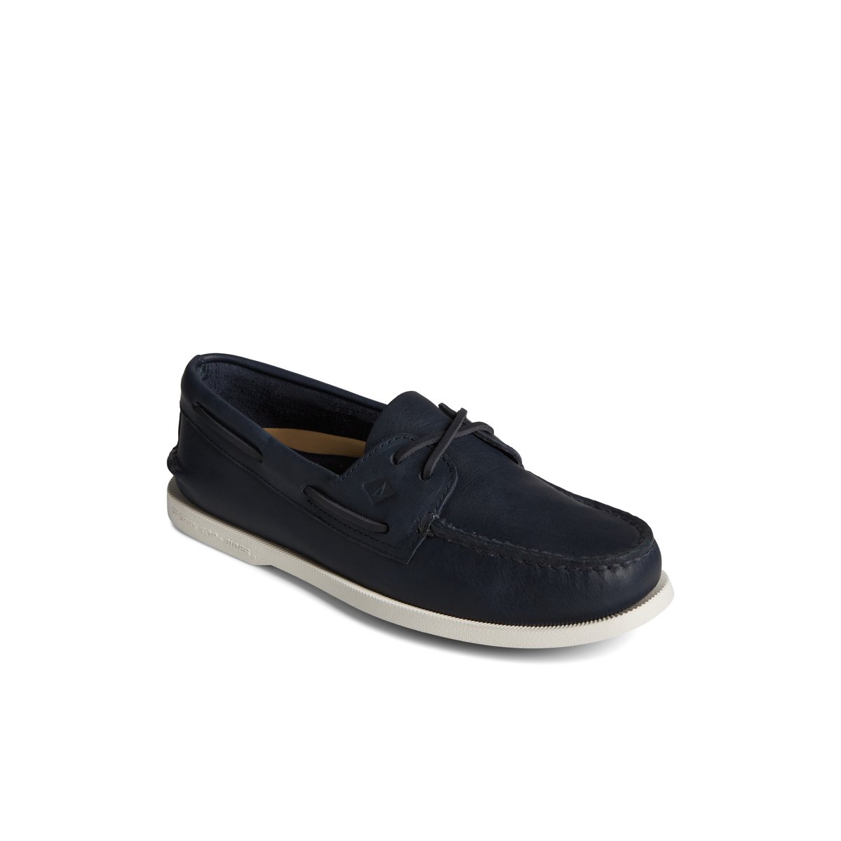 Navy Sperry Authentic Original Cross Lace Boat Shoe | LXQHCZK-49