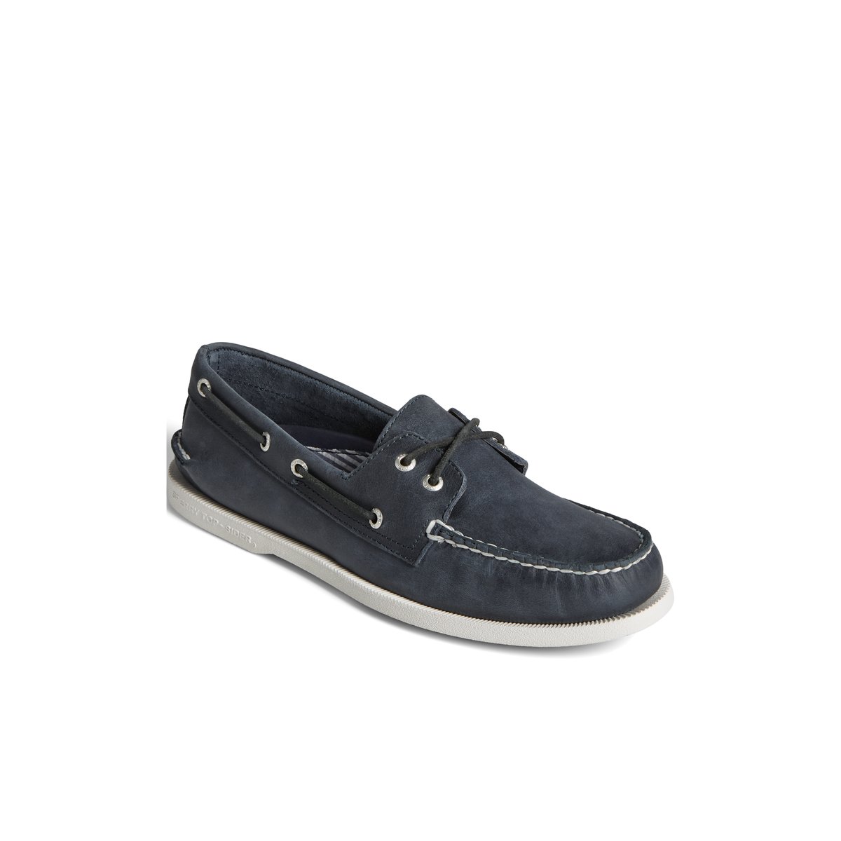 Navy Sperry Authentic Original Cross Lace Boat Shoe | TEBAJCH-69