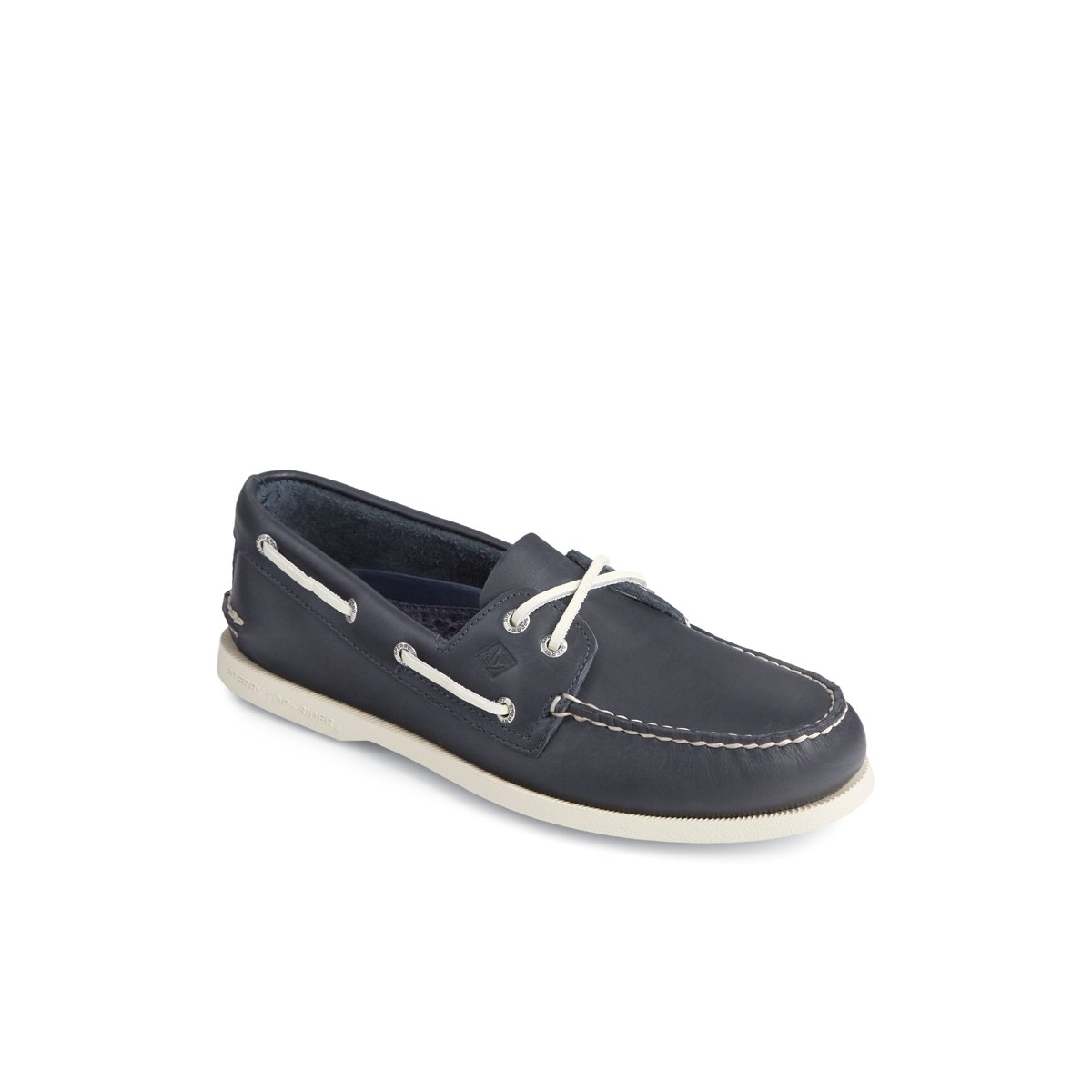 Navy Sperry Authentic Original Leather Boat Shoe | ETKHPDR-98