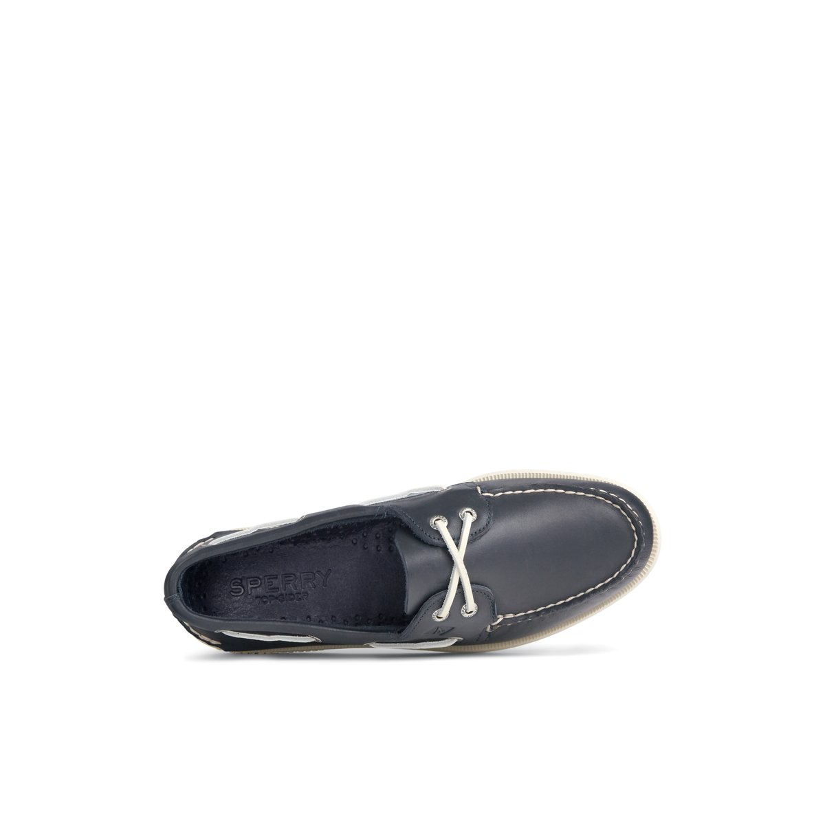 Navy Sperry Authentic Original Leather Boat Shoe | ETKHPDR-98