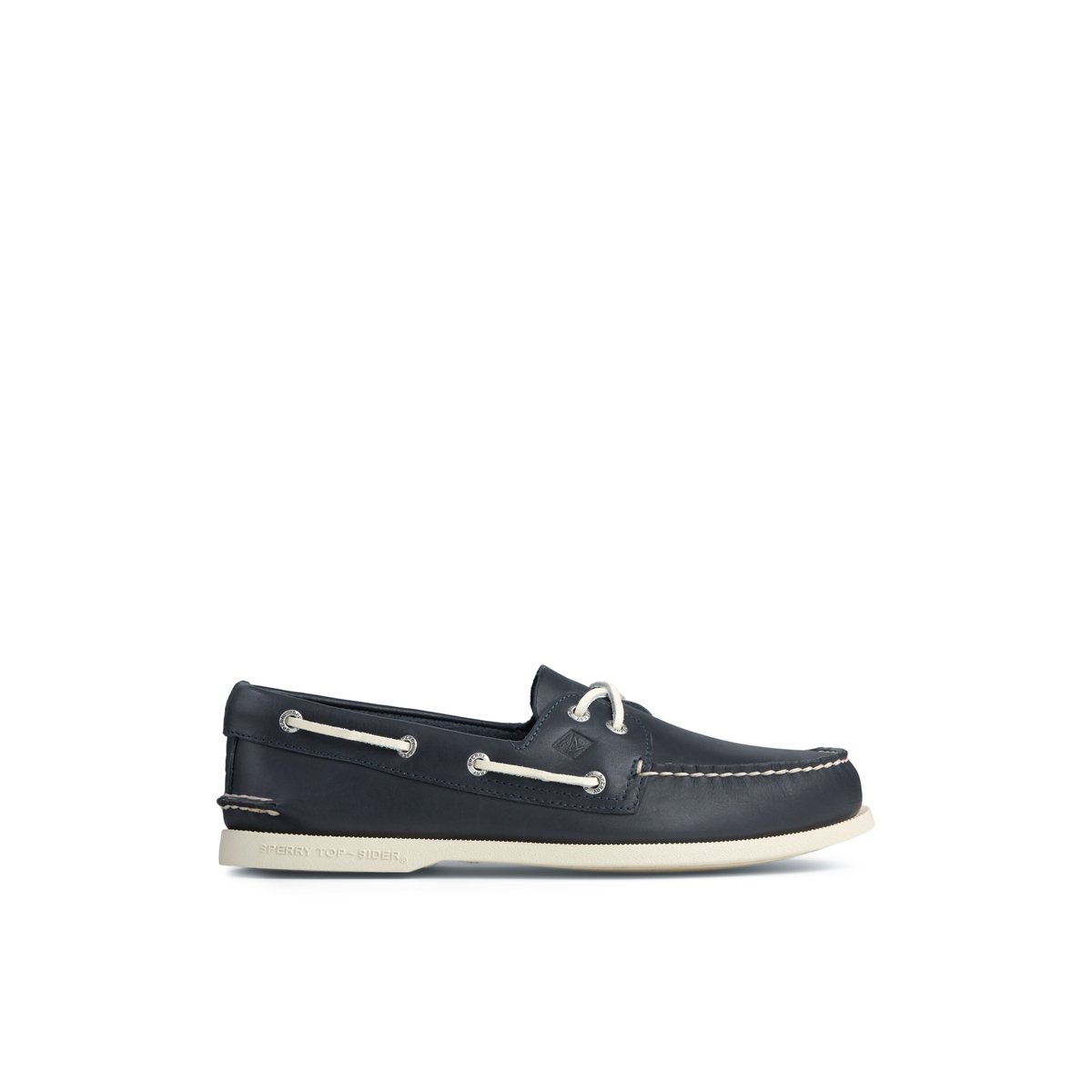 Navy Sperry Authentic Original Leather Boat Shoe | ETKHPDR-98