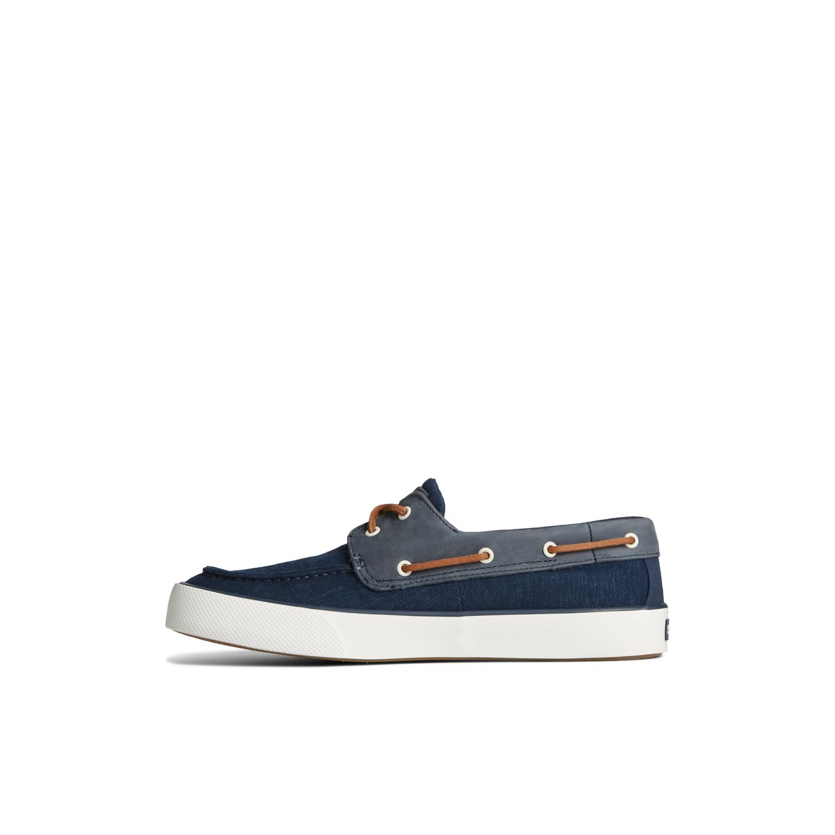 Navy Sperry Bahama II Linen Sneaker | RTPDJHB-13