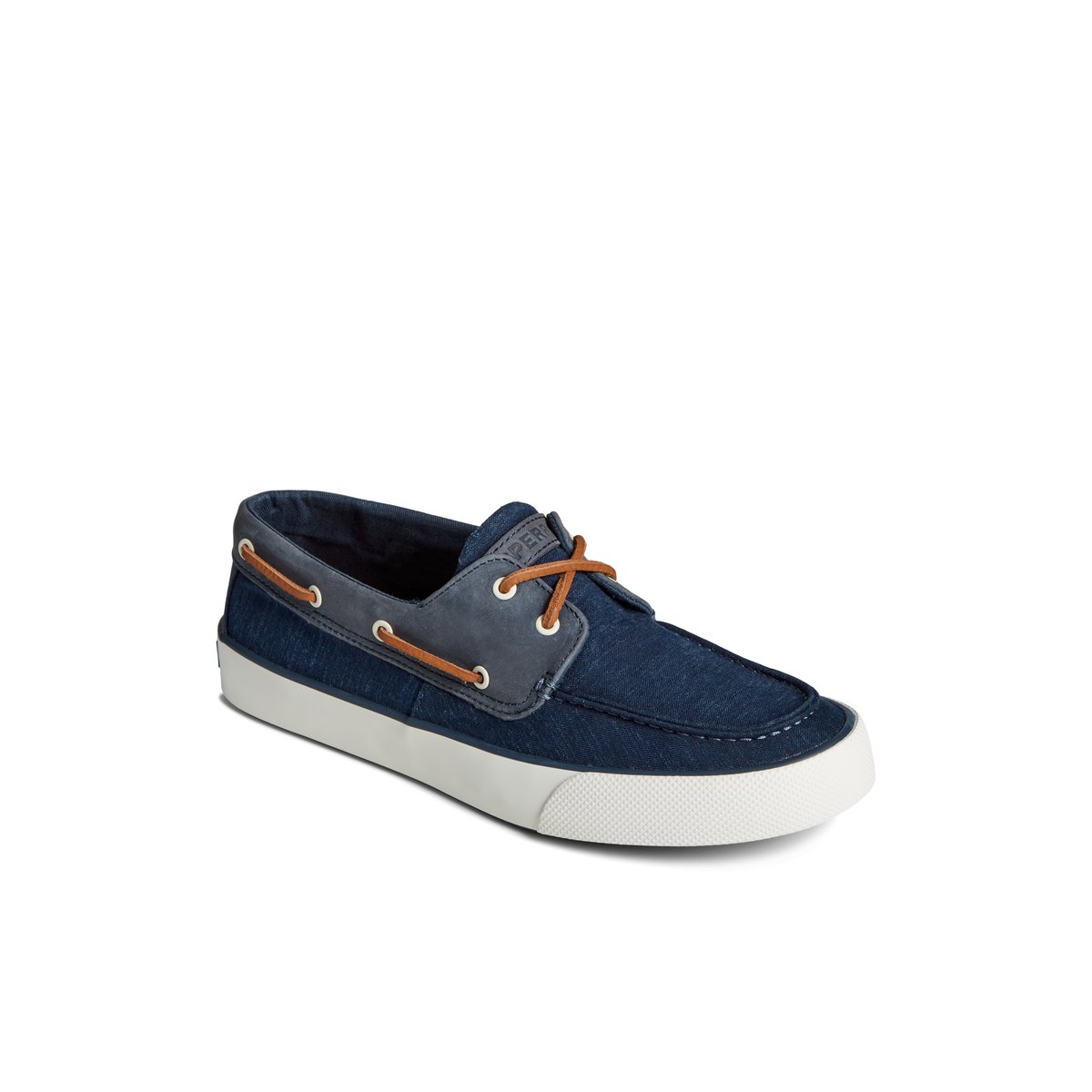 Navy Sperry Bahama II Linen Sneaker | RTPDJHB-13