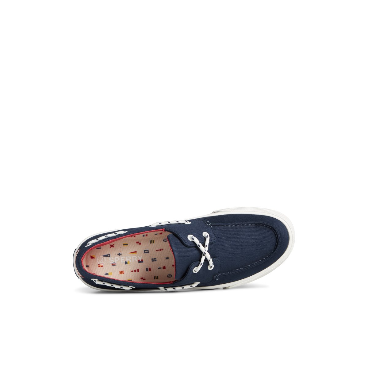 Navy Sperry Bahama II Nautical Sneaker | EUNTKPM-79