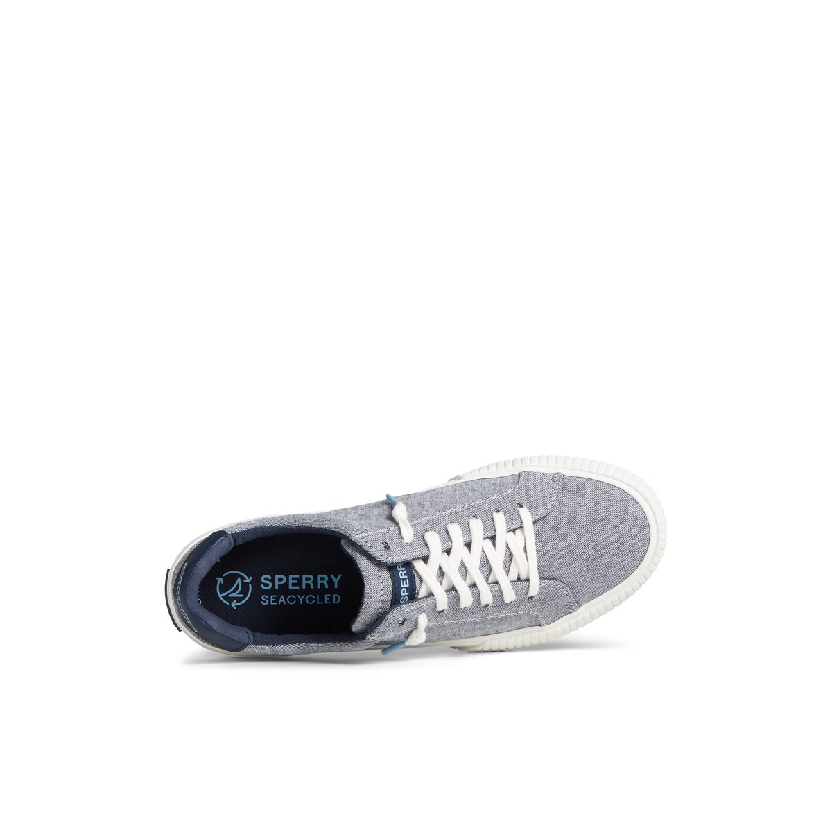 Navy Sperry Bermuda SeaCycled Canvas Sneaker | ZJXUYDR-32