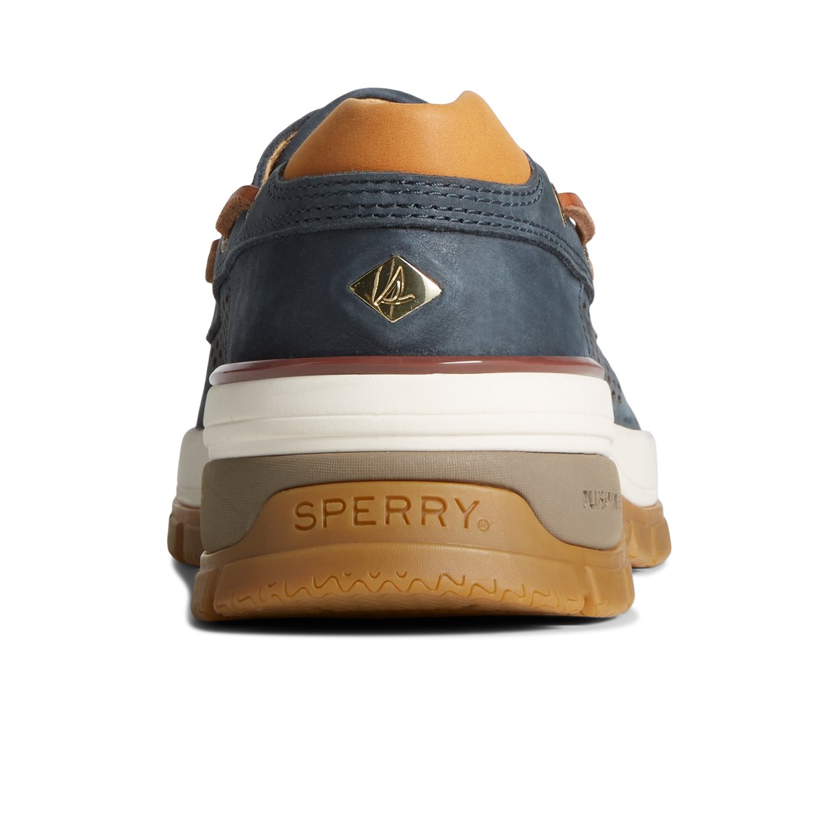 Navy Sperry Gold Cup Billfish PLUSHWAVE Boat Shoe | JQKWUND-57