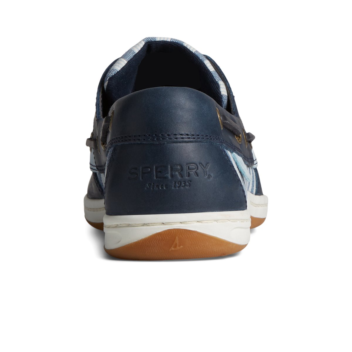 Navy Sperry Koifish Stripe Boat Shoe | URJEBXN-53