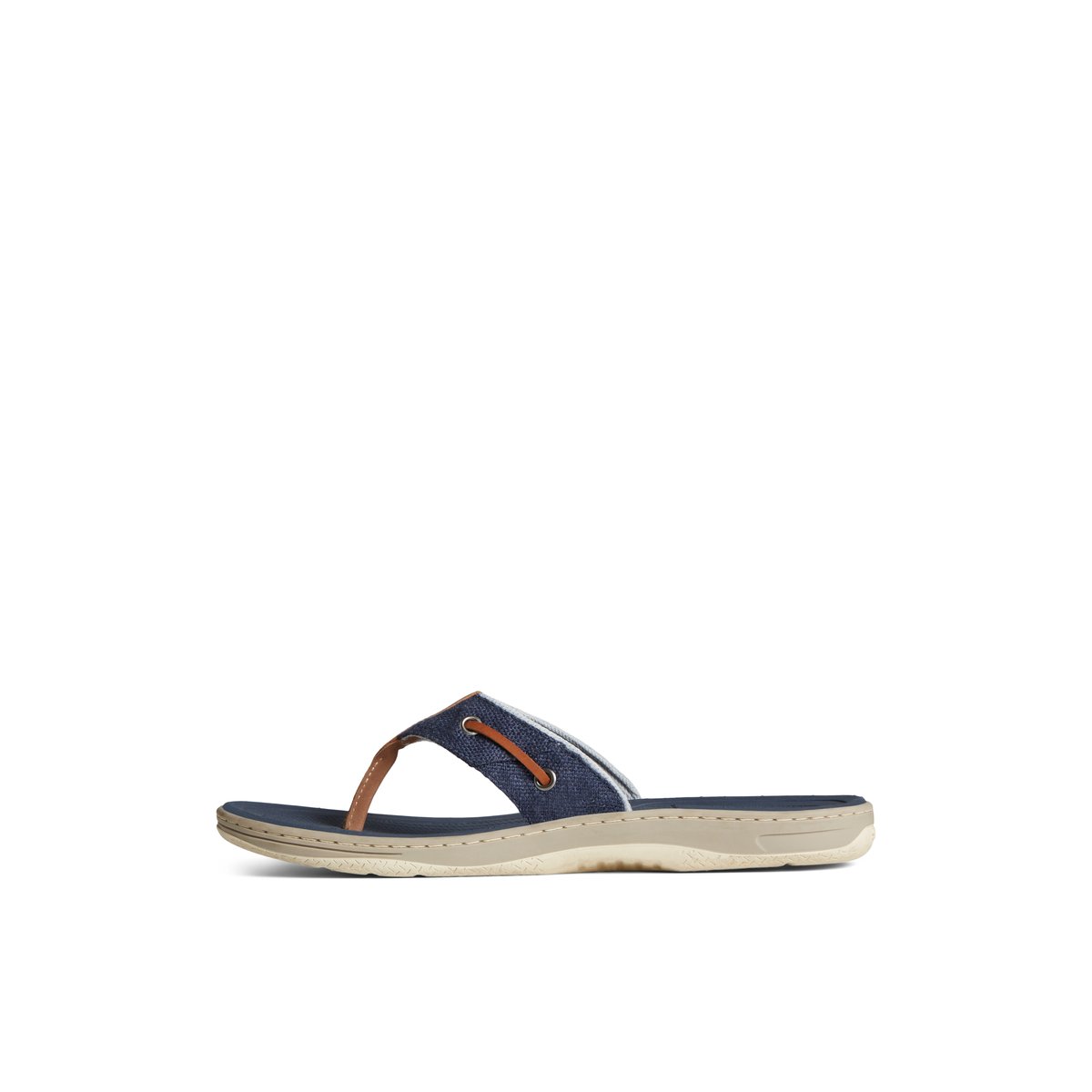 Navy Sperry SeaCycled Baitfish Baja Flip Flop | OMQKCJT-94