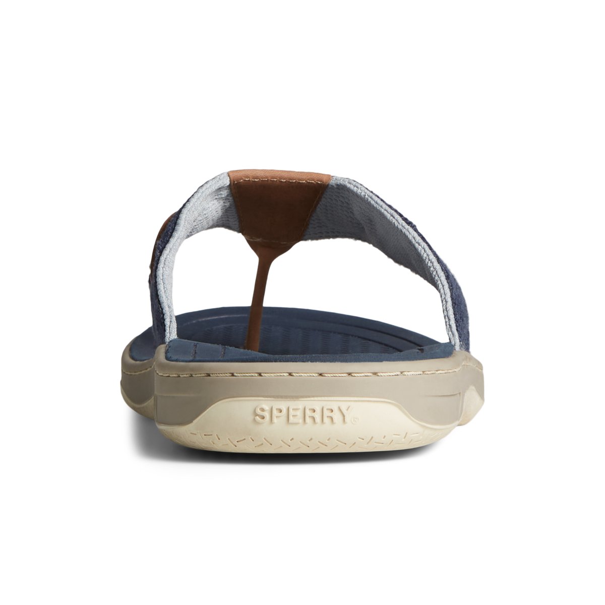 Navy Sperry SeaCycled Baitfish Baja Flip Flop | OMQKCJT-94