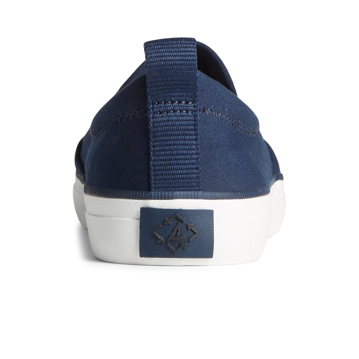 Navy Sperry SeaCycled Crest Twin Gore Canvas Sneaker | YENQXAD-15