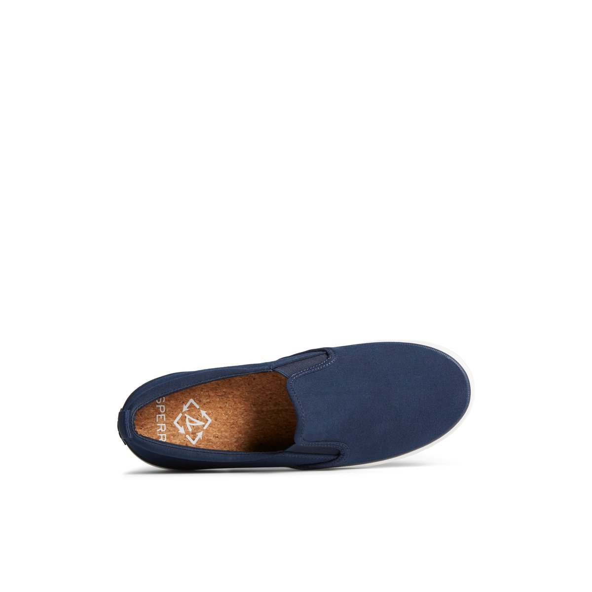 Navy Sperry SeaCycled Crest Twin Gore Canvas Sneaker | YENQXAD-15