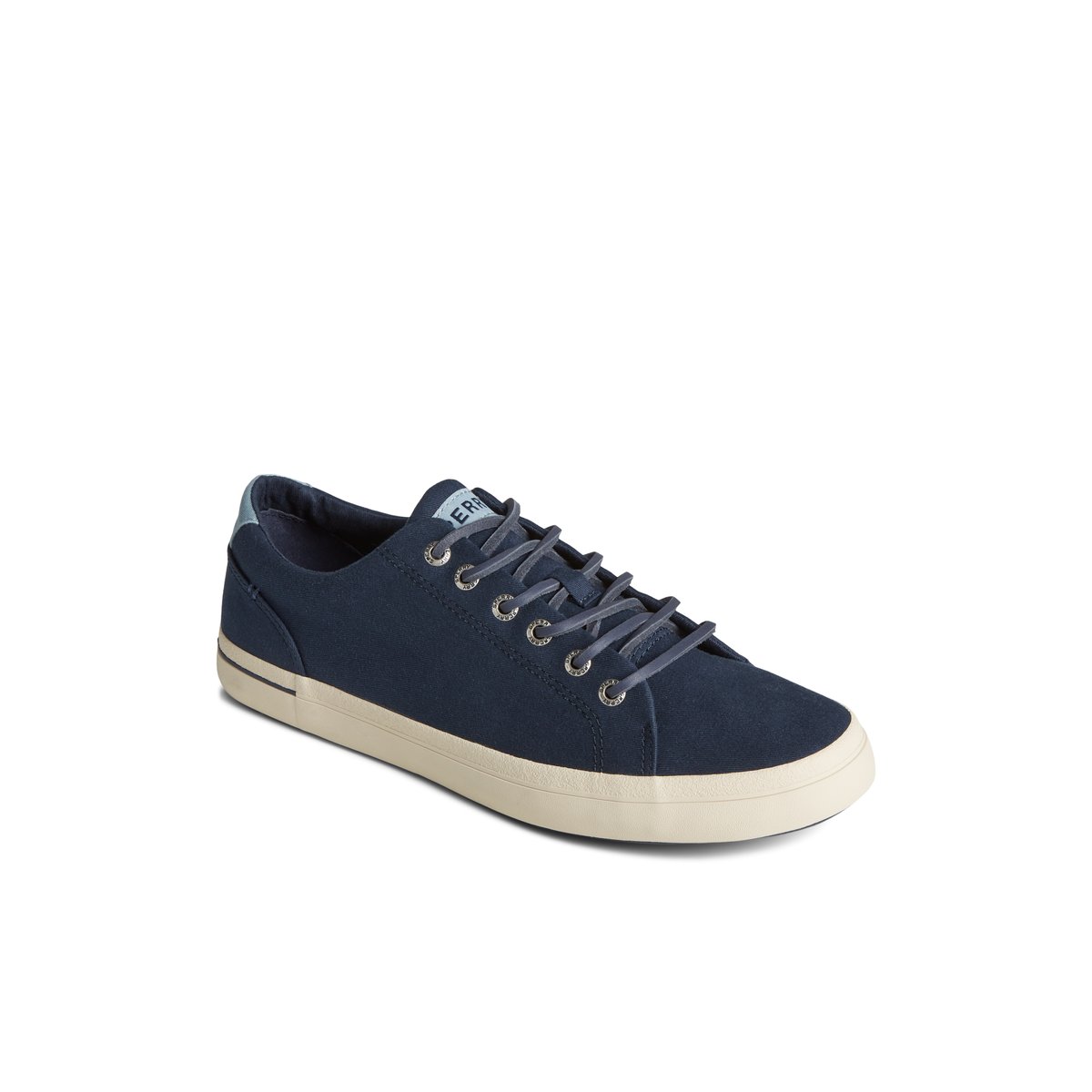 Navy Sperry SeaCycled Striper II Textile Sneaker | IYVWMKP-10