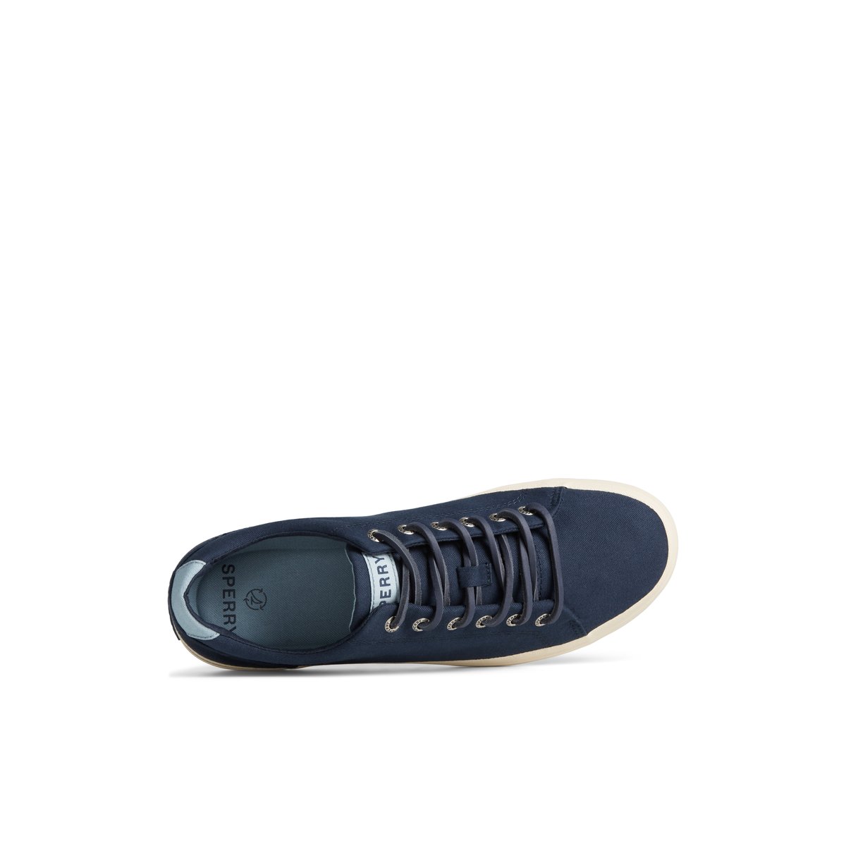 Navy Sperry SeaCycled Striper II Textile Sneaker | IYVWMKP-10