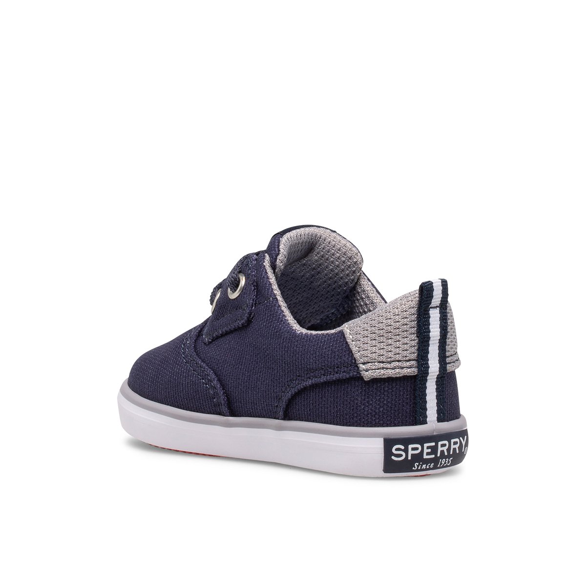 Navy Sperry Spinnaker Crib Junior Washable Sneaker | JZMTQGU-54