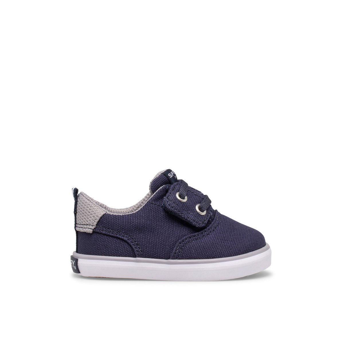 Navy Sperry Spinnaker Crib Junior Washable Sneaker | JZMTQGU-54