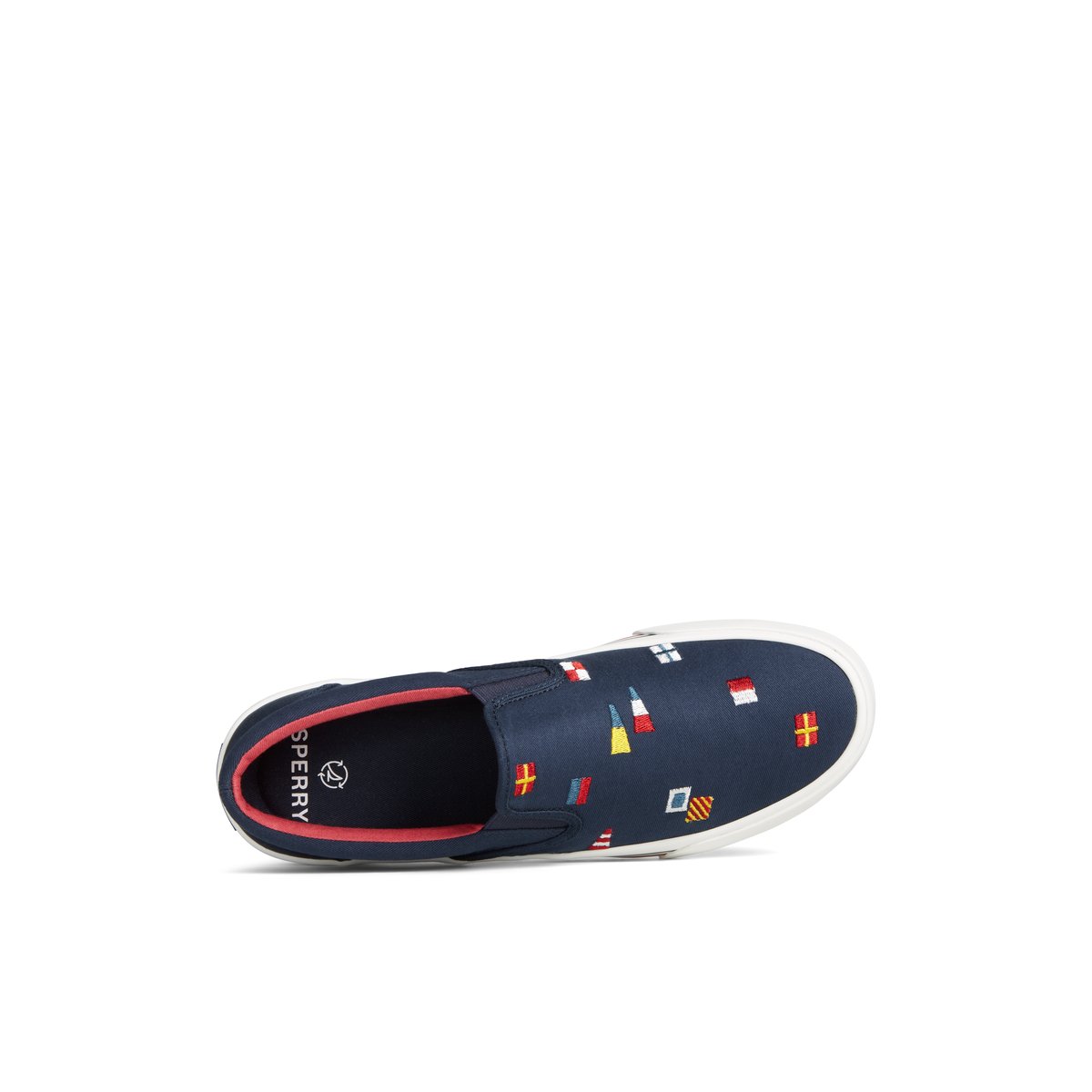 Navy Sperry Striper II Nautical Slip On Sneaker | MERWYGX-92