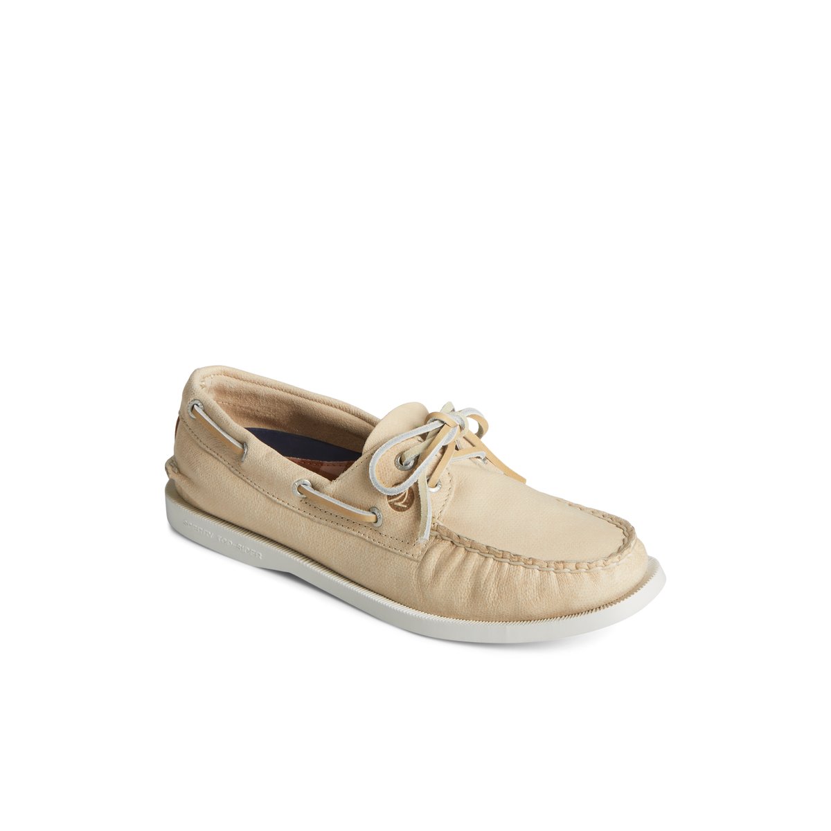 White Sperry Authentic Original Two-Tone Boat Shoe | CMFVGOE-35