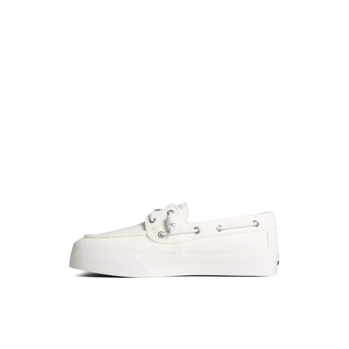 White Sperry Bahama 3.0 Platform Sneaker | IPBQWTA-75