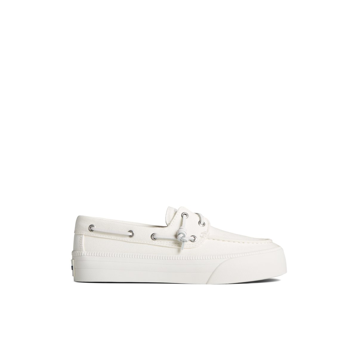 White Sperry Bahama 3.0 Platform Sneaker | IPBQWTA-75