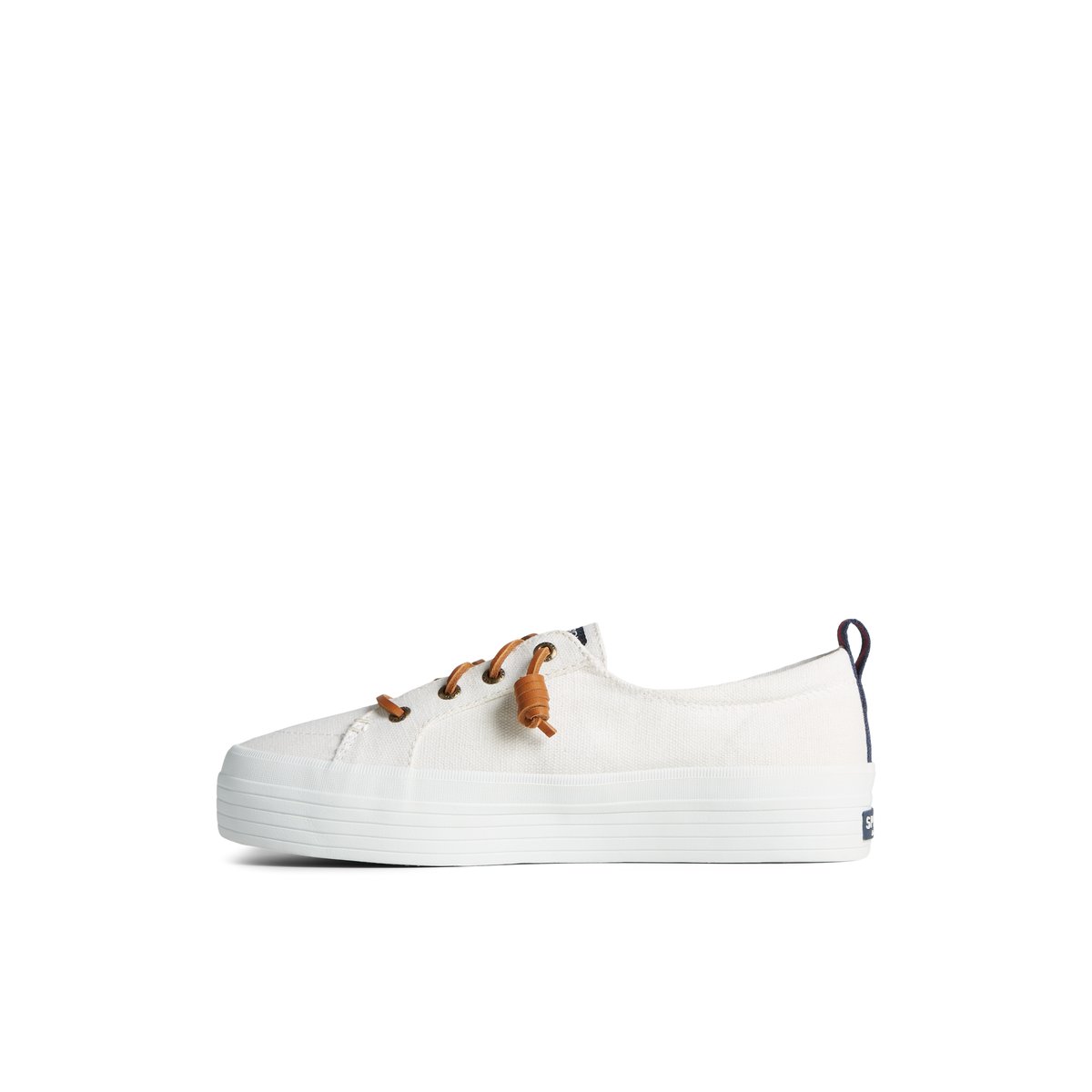 White Sperry Crest Triple Sneaker | XVOQGMF-56