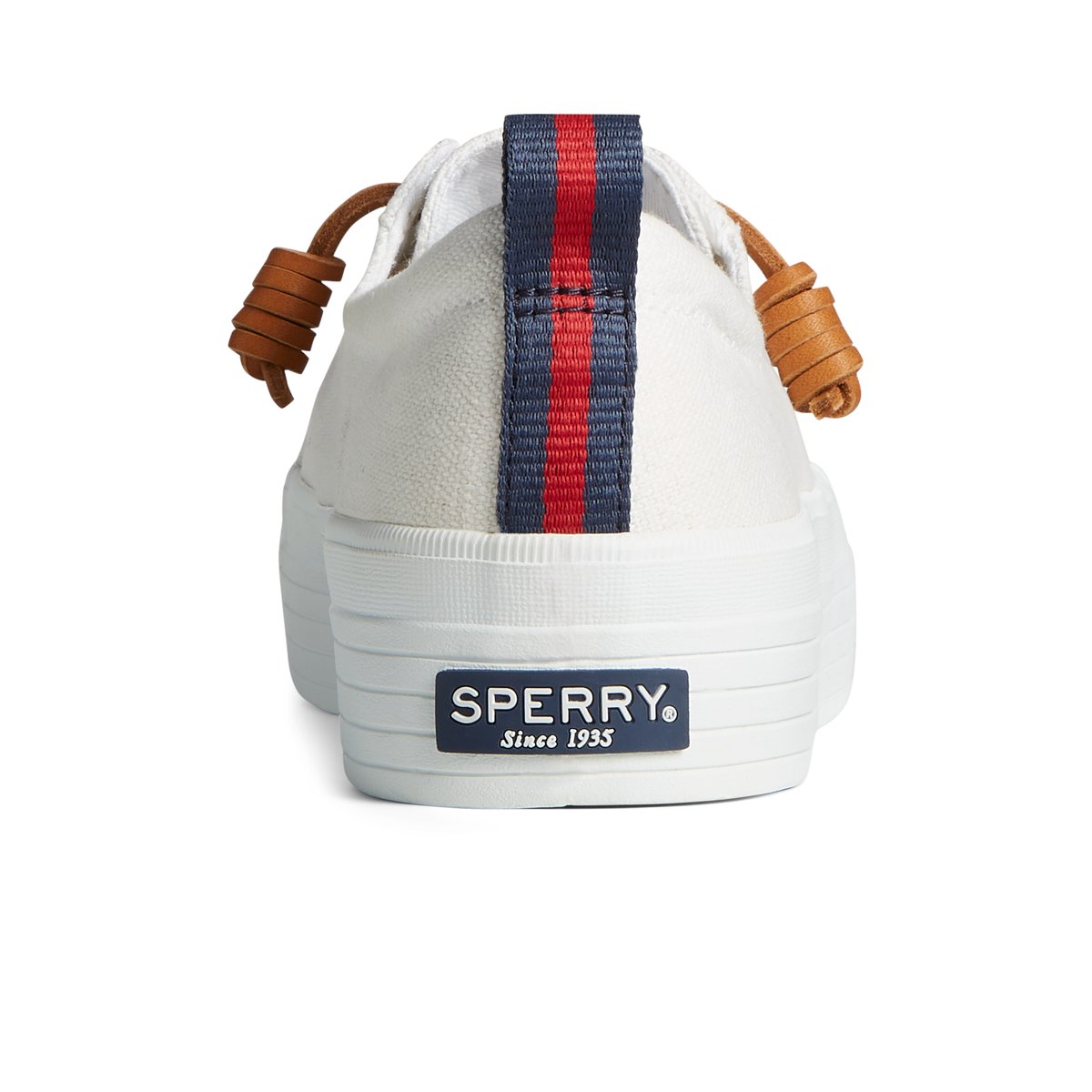 White Sperry Crest Triple Sneaker | XVOQGMF-56