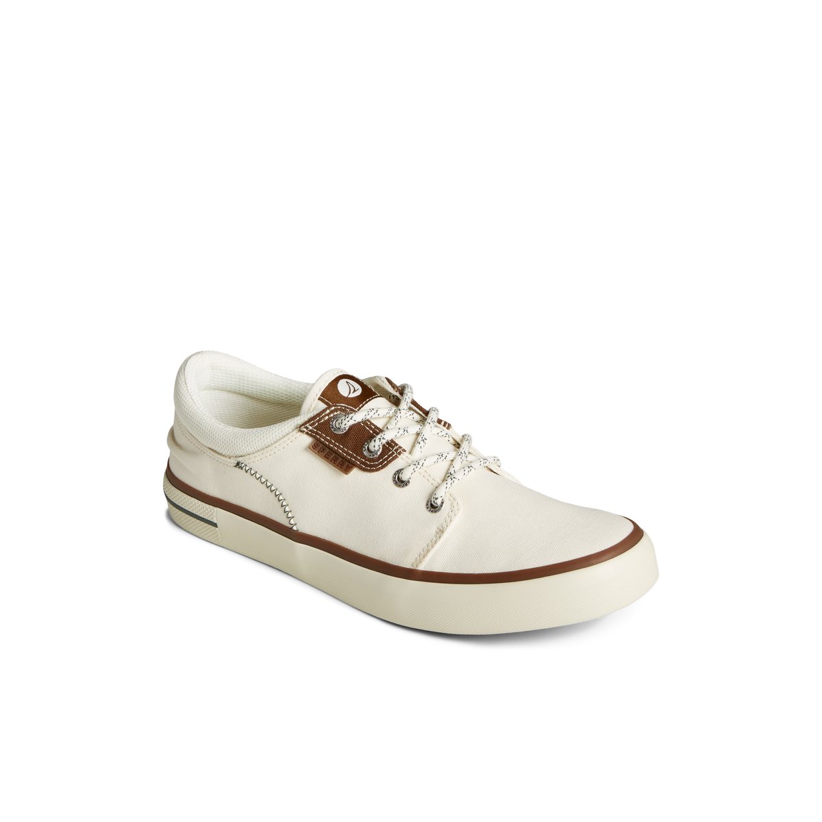 White Sperry Crossjack Sneaker | QLFOPED-82