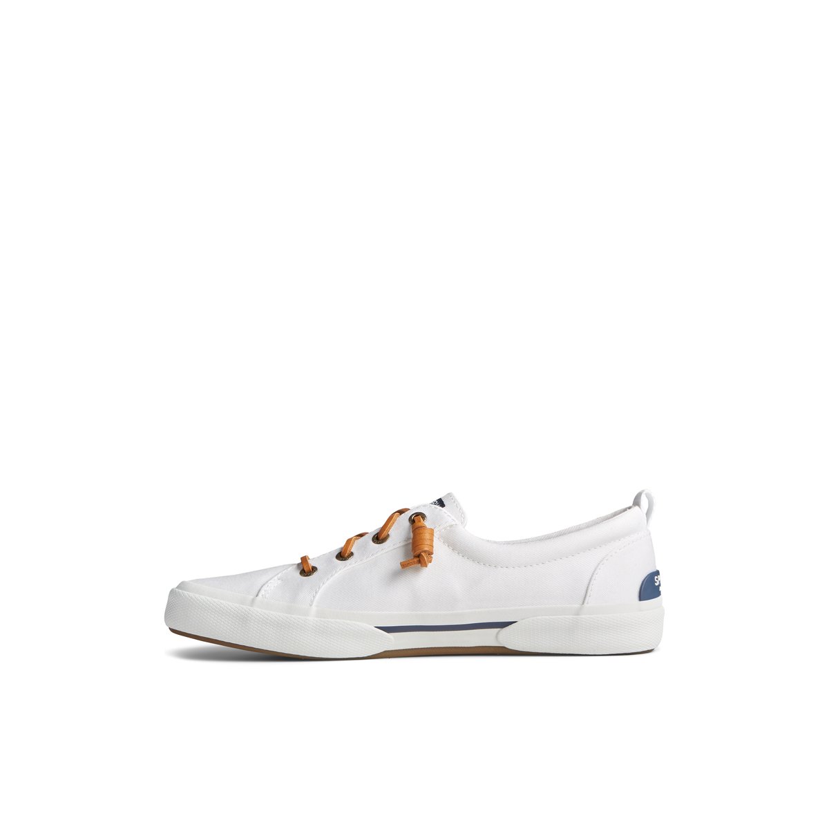 White Sperry Pier Wave Lace Up Sneaker | CYHRDBQ-76