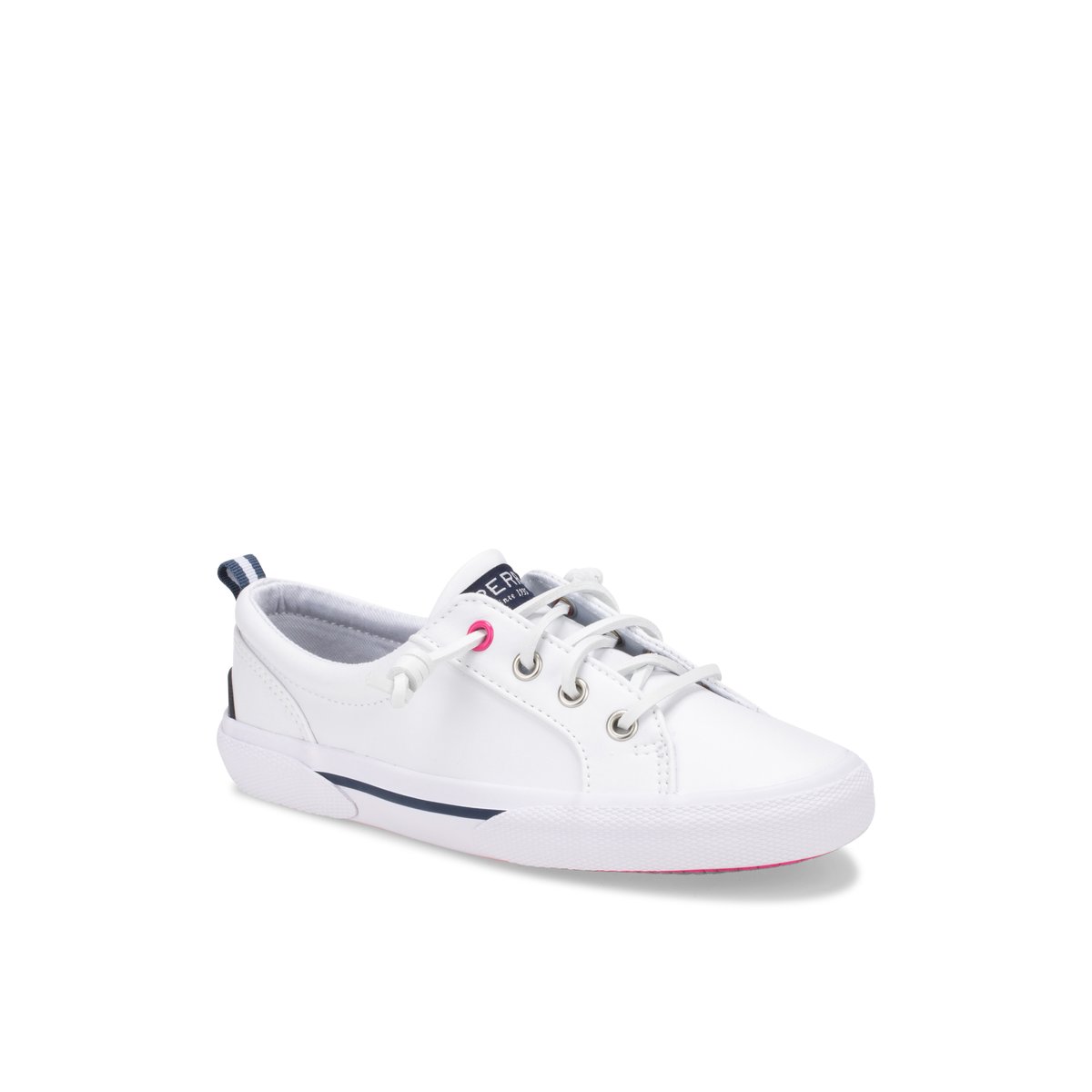 White Sperry Pier Wave Sneaker | OUJTCHZ-94