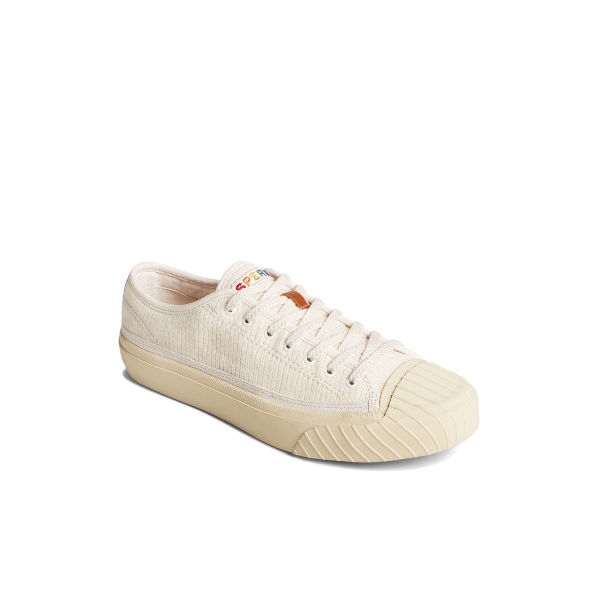 White Sperry Racquet Oxford Pride Sneaker | UPEXYLC-26