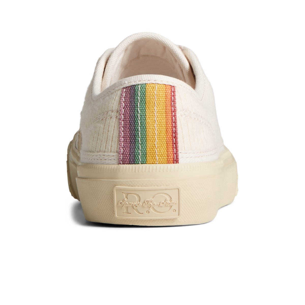 White Sperry Racquet Oxford Pride Sneaker | UPEXYLC-26