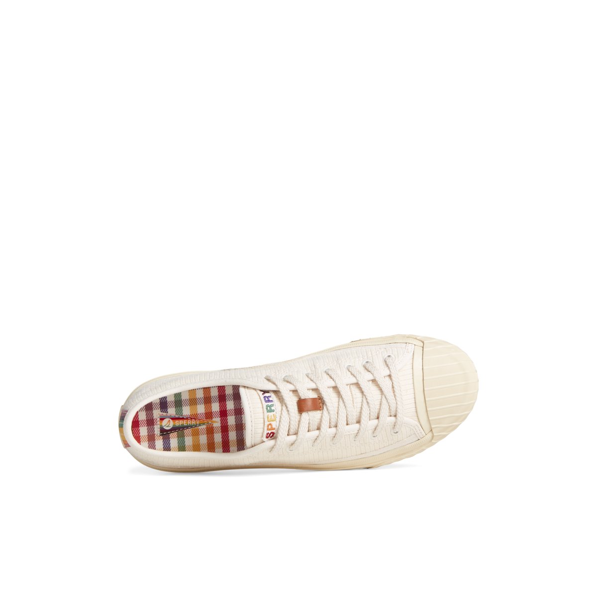 White Sperry Racquet Oxford Pride Sneaker | UPEXYLC-26