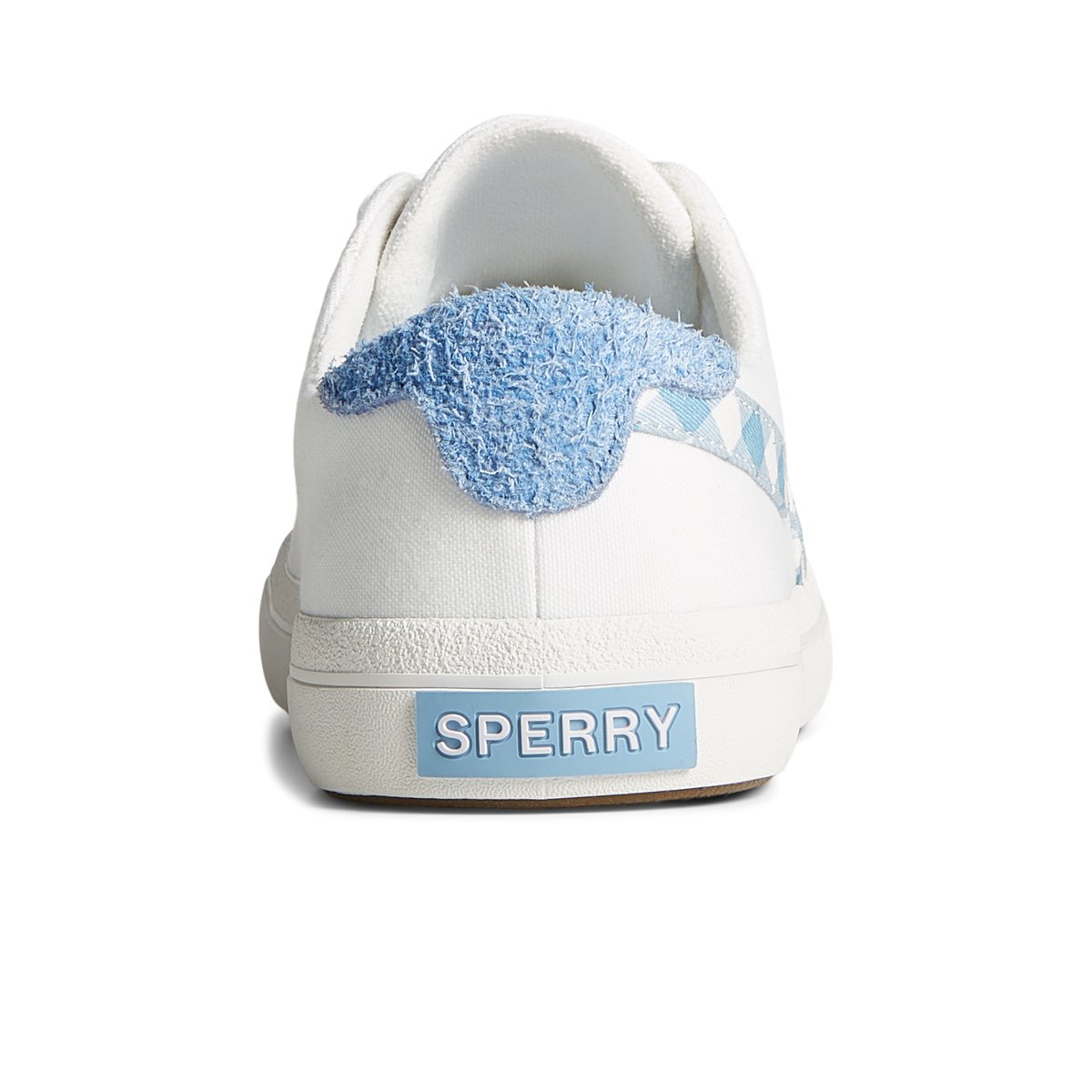 White Sperry Sandy Gingham Sneaker | XSTRNYM-72