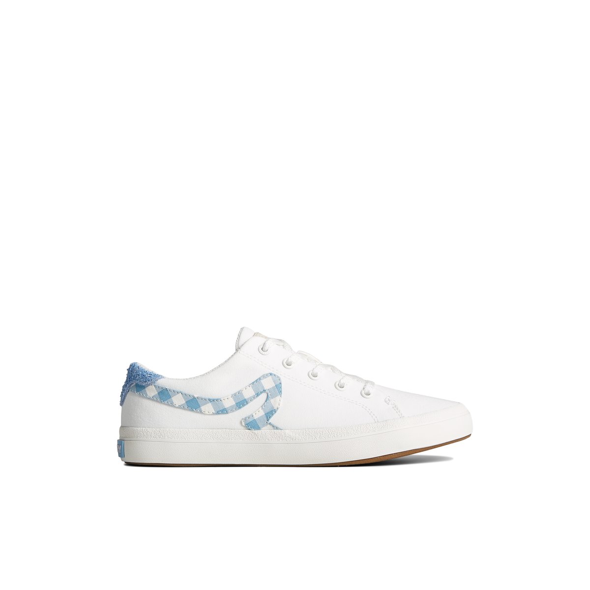 White Sperry Sandy Gingham Sneaker | XSTRNYM-72