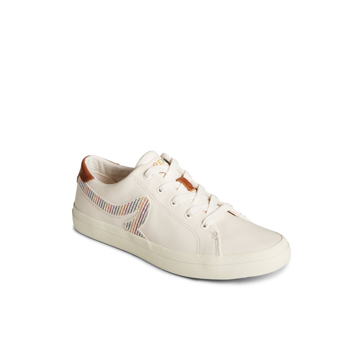 White Sperry Sandy Pride Sneaker | ILEDMRC-23