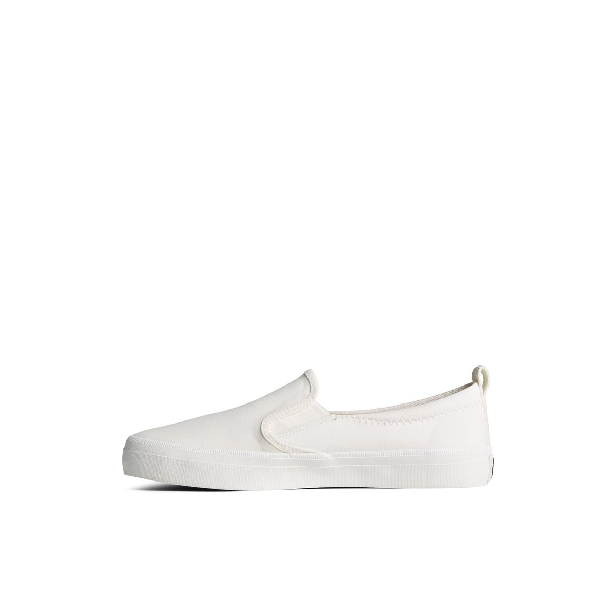 White Sperry SeaCycled Crest Twin Gore Canvas Sneaker | KLFSPRE-17