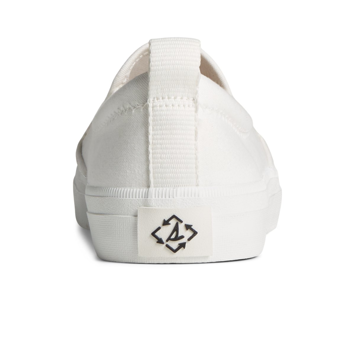 White Sperry SeaCycled Crest Twin Gore Canvas Sneaker | KLFSPRE-17