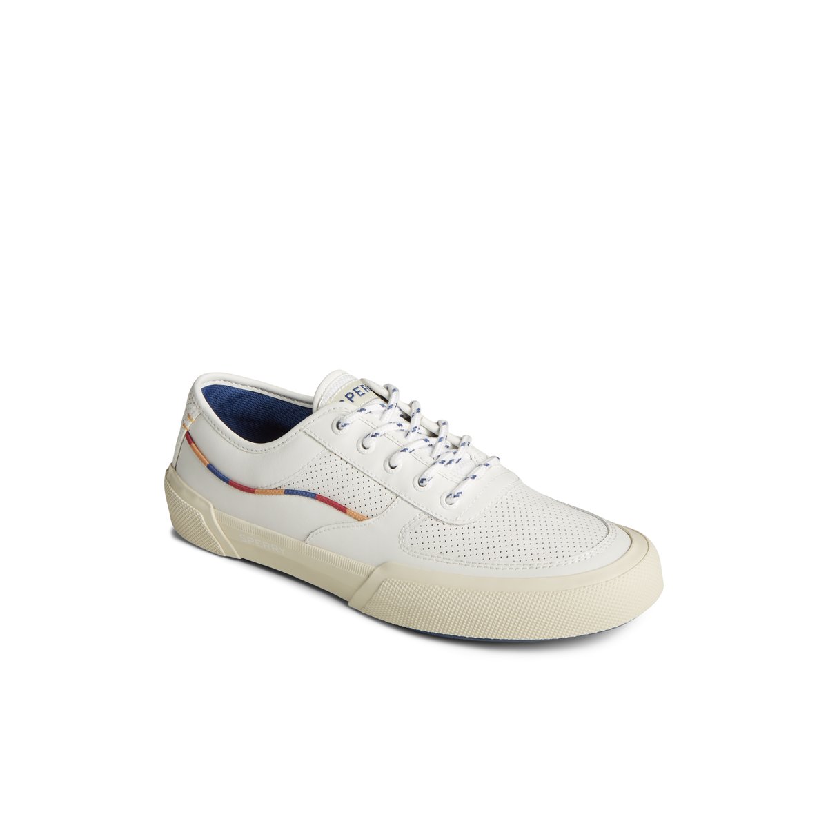 White Sperry SeaCycled Soletide Sneaker | PASCYKE-10