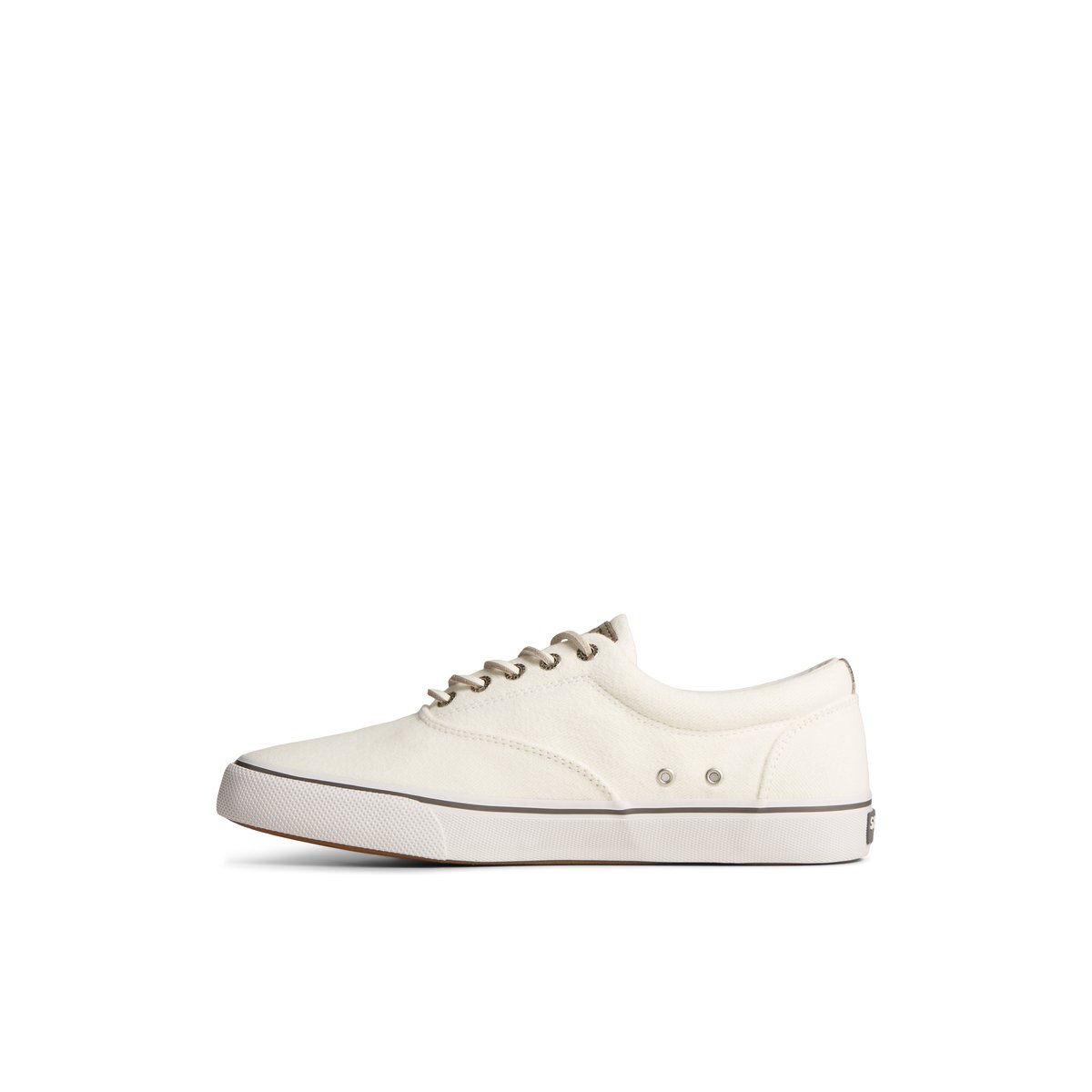 White Sperry SeaCycled Striper II CVO Textile Sneaker | QIBXGMN-79