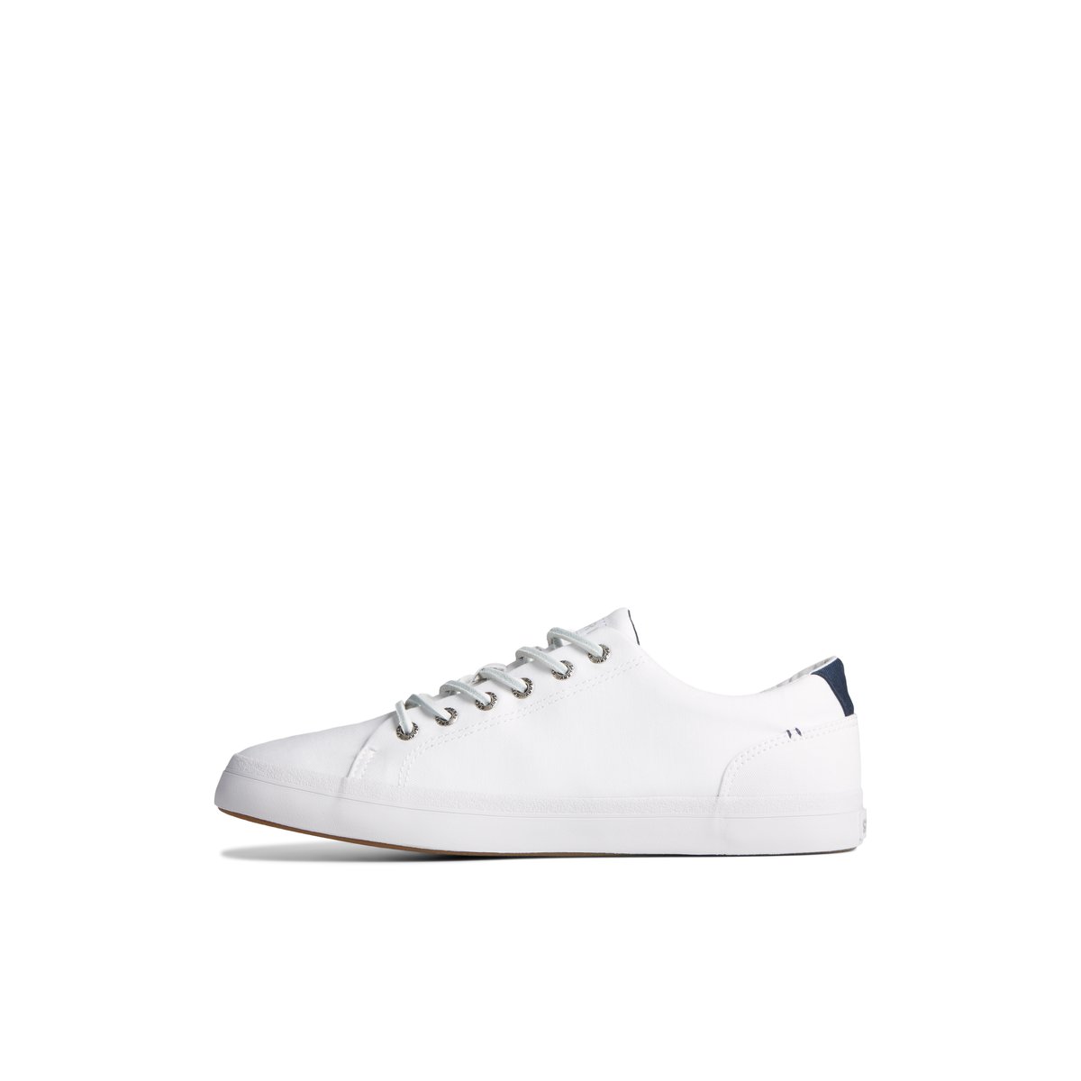 White Sperry SeaCycled Striper II Textile Sneaker | WBXEHJF-94