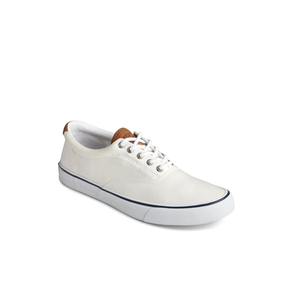 White Sperry Striper II CVO Sneaker | YSWMNPF-10