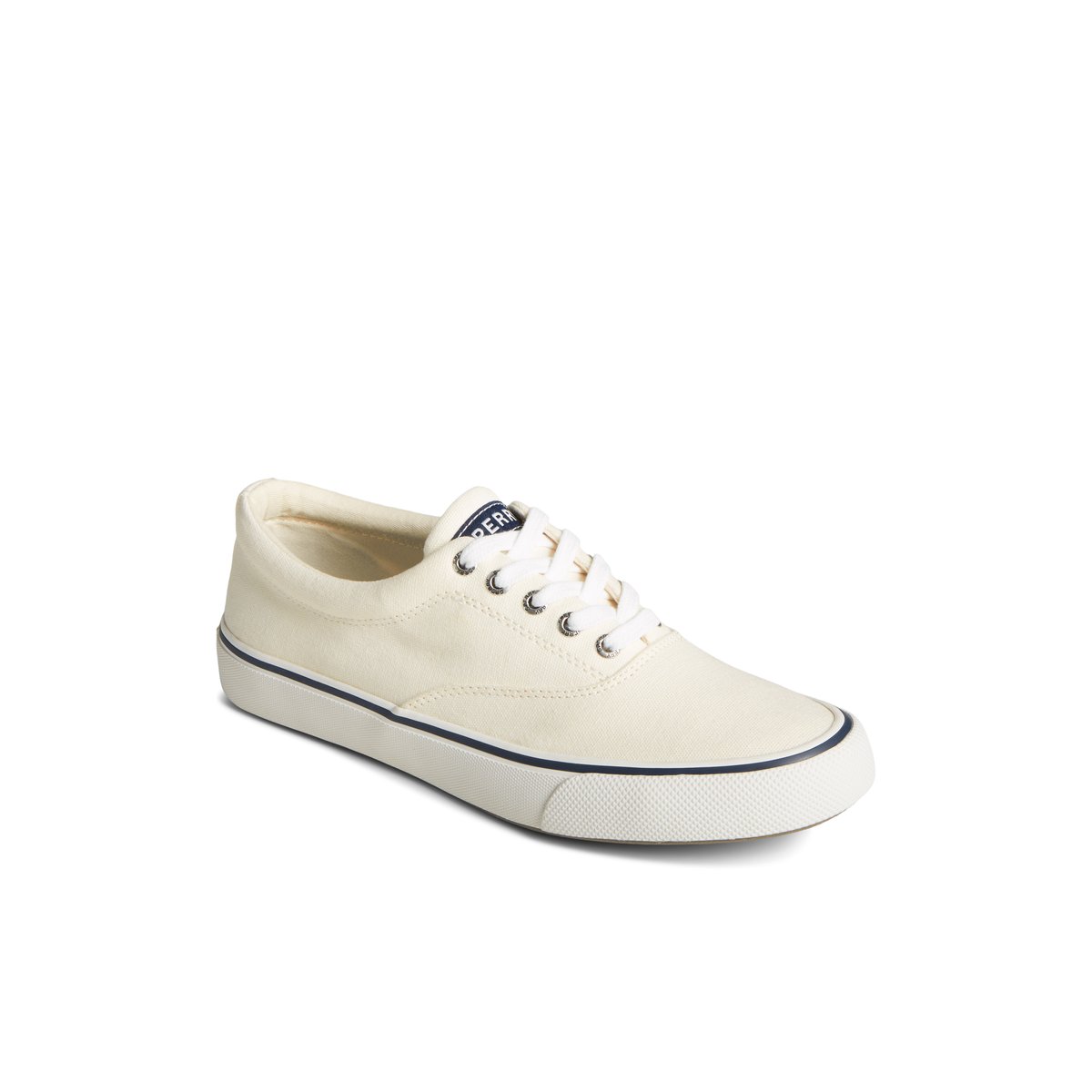 White Sperry Striper II Canvas CVO Sneaker | IAENDWV-90