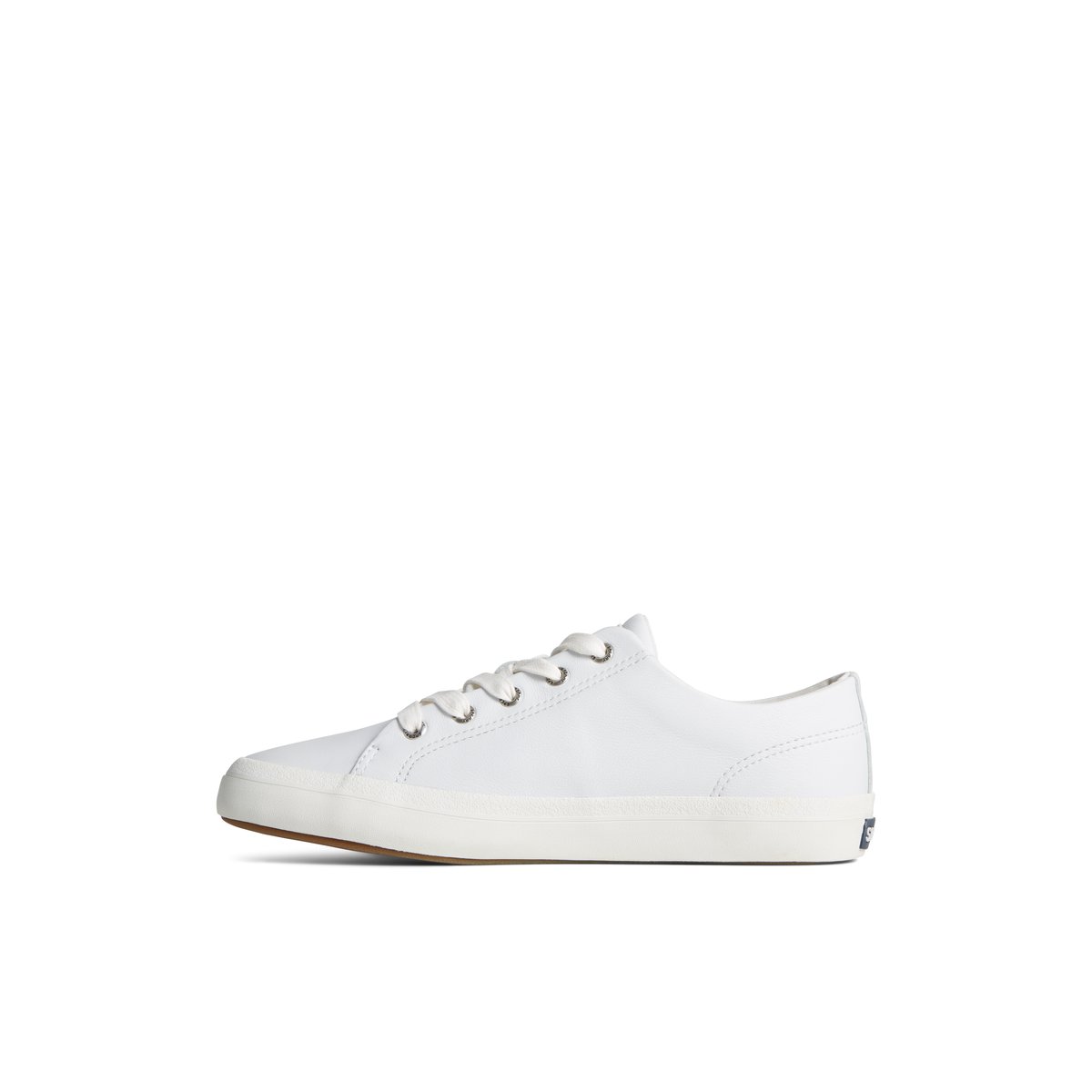 White Sperry Striper II LTT Leather Sneaker | ZDWEBMP-26